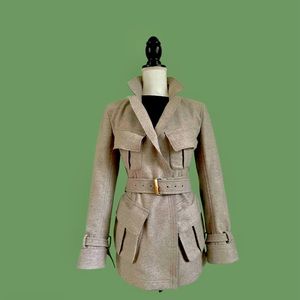 Donna Karan wool jacket with belt.